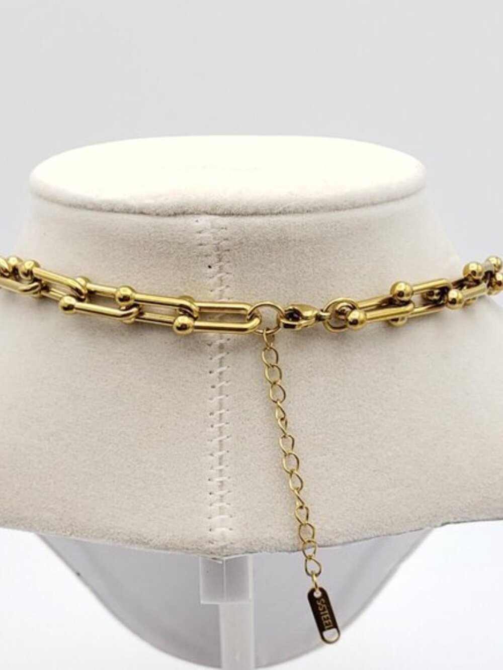 Authentic Louis Vuitton Padlock Pendant with Unbranded 18k Stainless Steel Chain - Picture 6 of 11